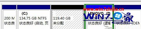 笔记本win7分区失败提示“该磁盘已包含最大分区数”如何解决